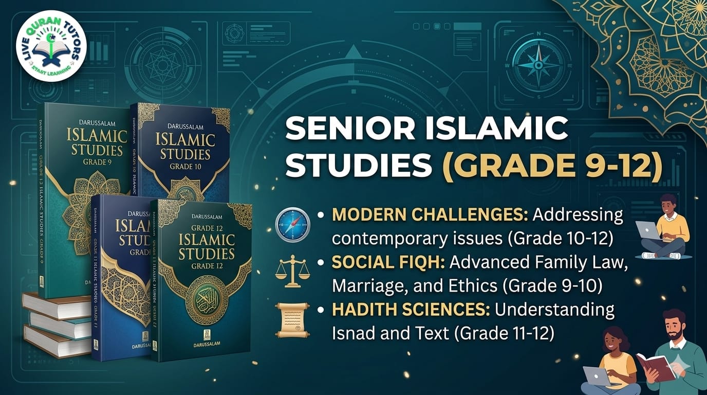 Advanced or senior level online Islamic studies for high school students Grade 9 to 12.